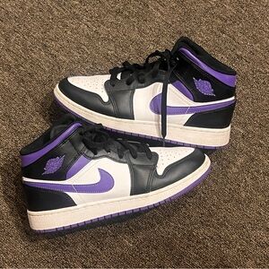 Purple and Black Jordan 1’s Sneakers
